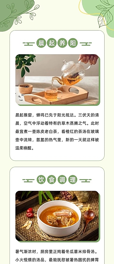 实景养生科普攻略推文排版公众号文章长图