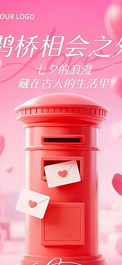 七夕通用节日科普喜庆感实景感文章长图AIGC