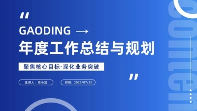 蓝色商务时尚渐变总结汇报年中复盘PPT套装AIGC