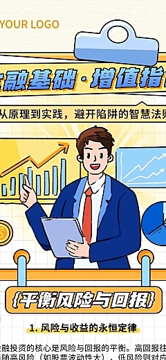金融知识科普投资理财分析长图海报