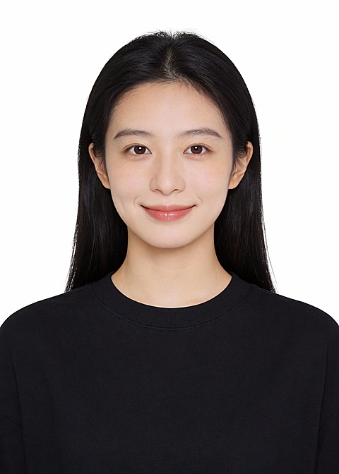 女生常规黑T基础证件照