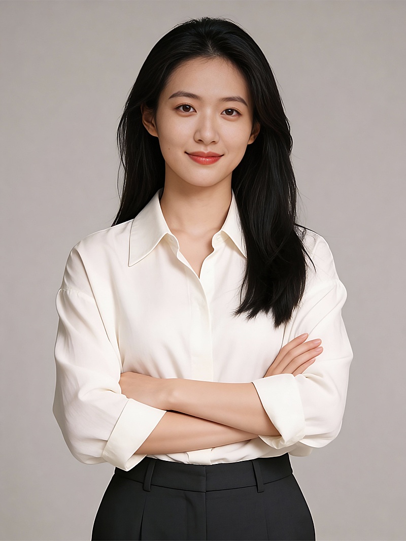 商务干练双手抱胸女士形象照