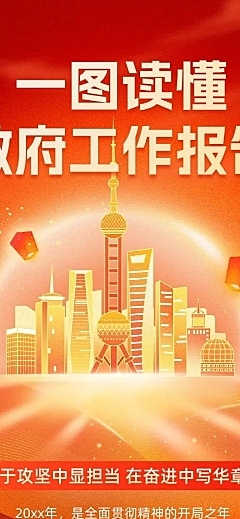 政务组织年度工作总结工作报告文章长图