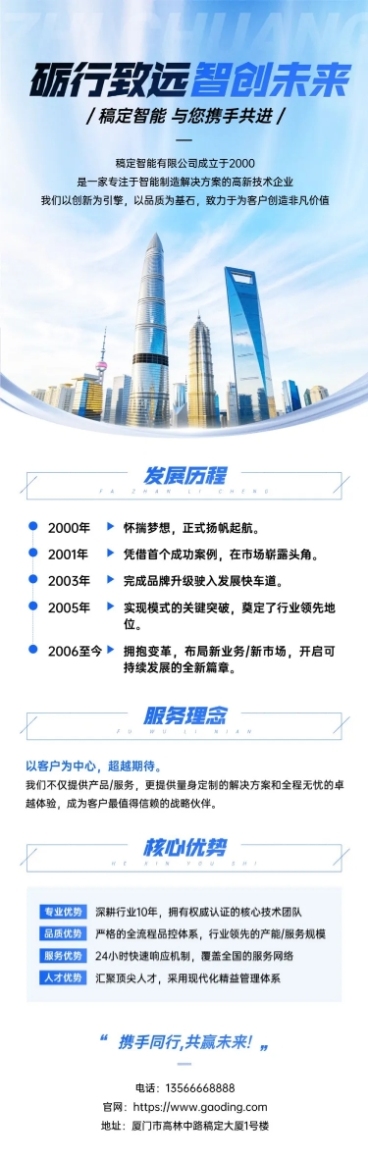 企业行政企业宣传介绍文章长图预览效果