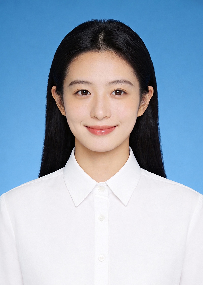 政务清新白衬衫求职证件照