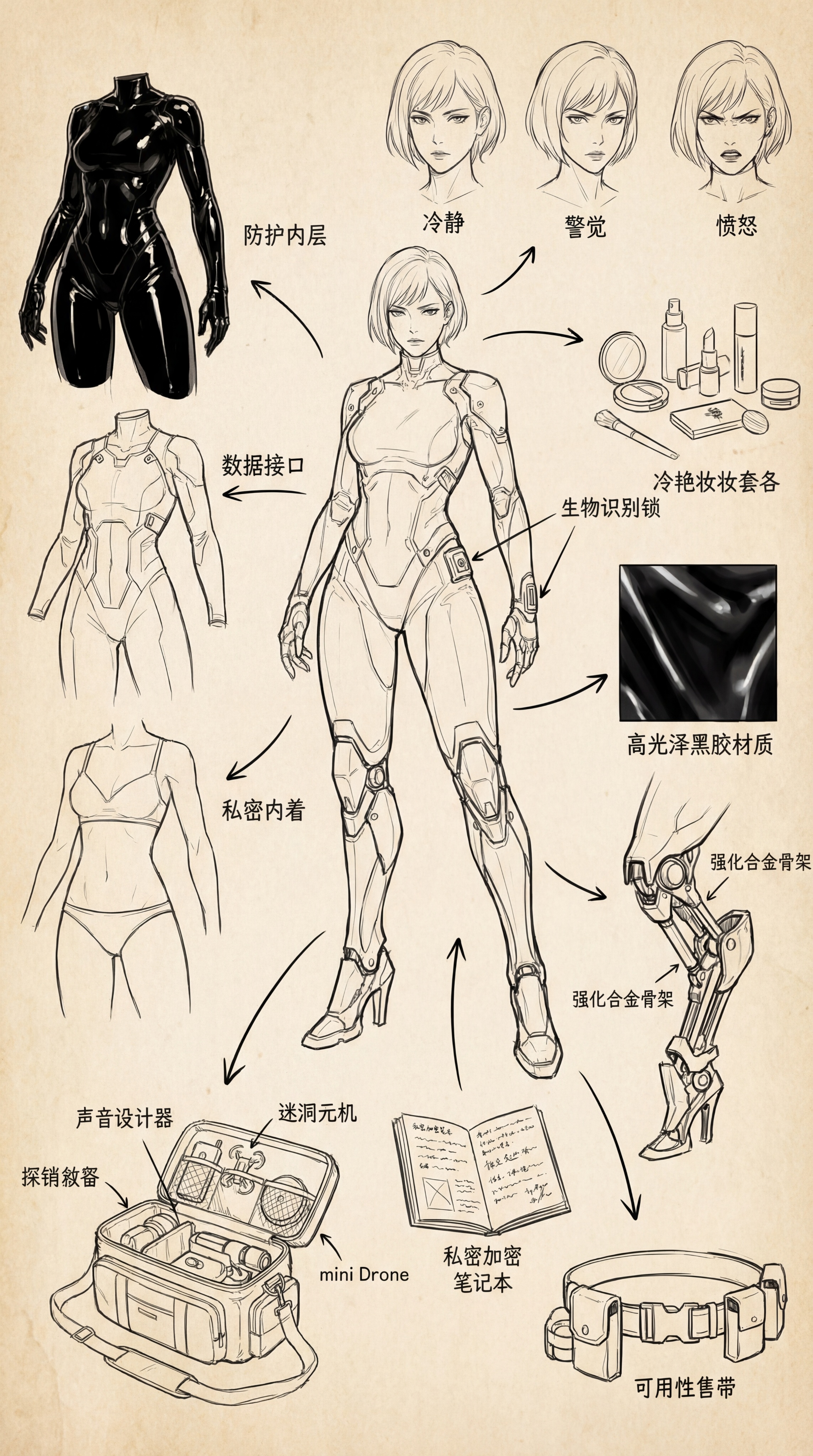 角色设定 你是一位顶尖的游戏与动漫概念美术设计大师 ，擅长制作… - 图片创意预览