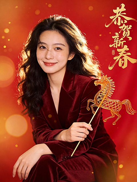 新春春节新春马糖画非遗写真照
