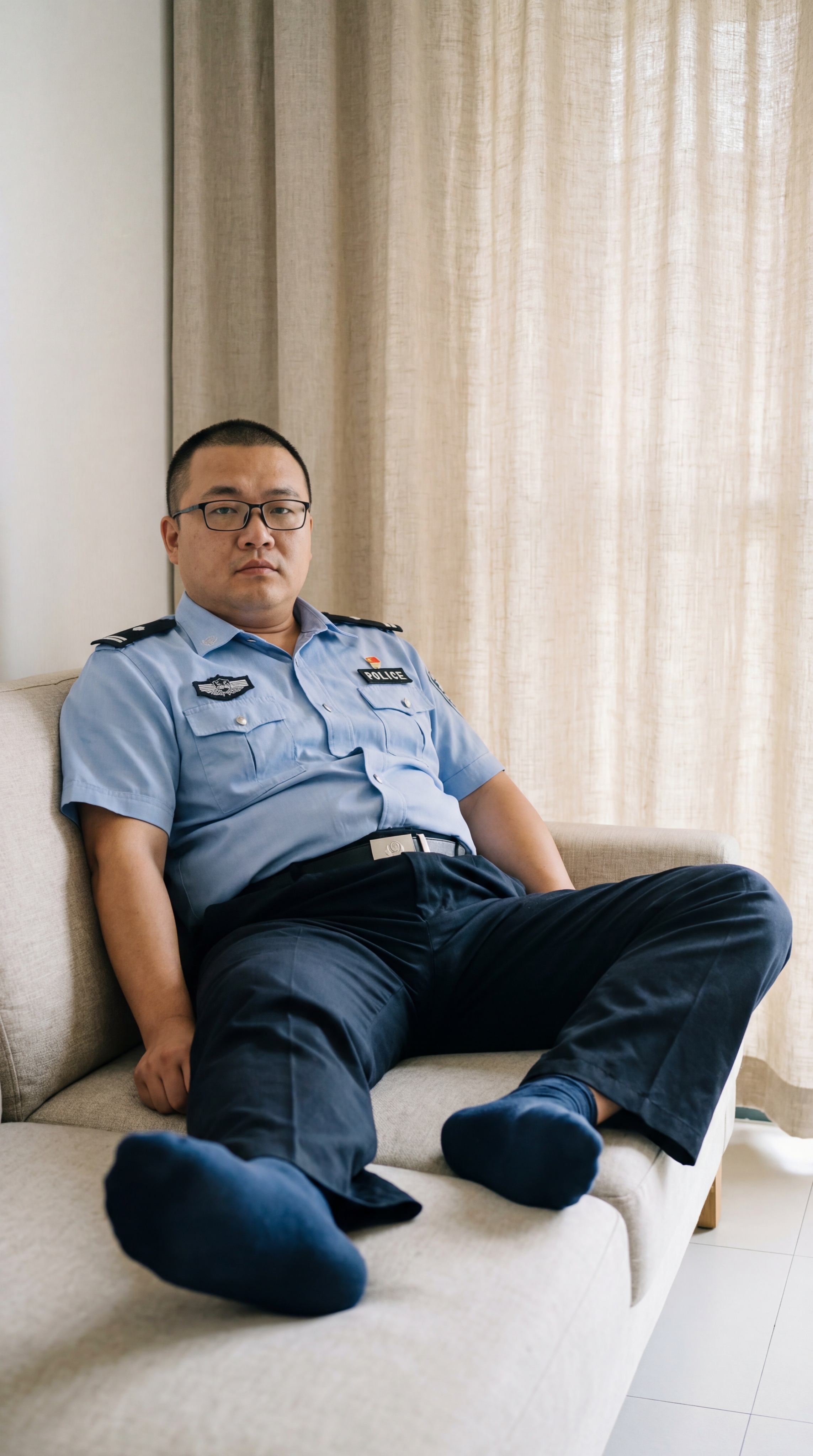 一个40岁中国男性，典型的中国人面孔，戴着眼镜，体型微胖，短发… - 图片创意预览