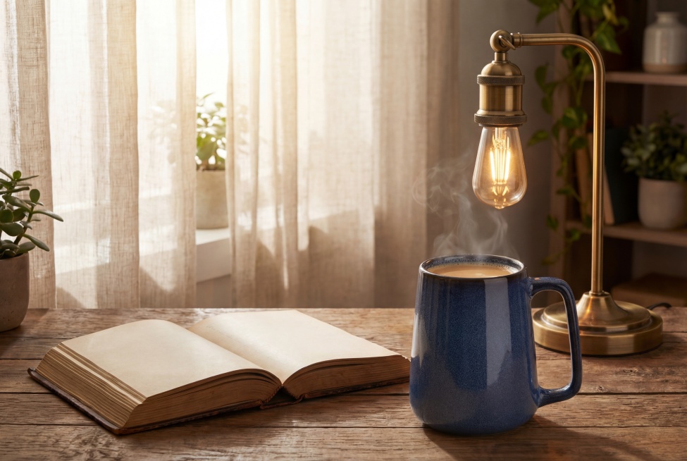 帮我装入咖啡，再帮我搭配一下产品的使用场景预览效果