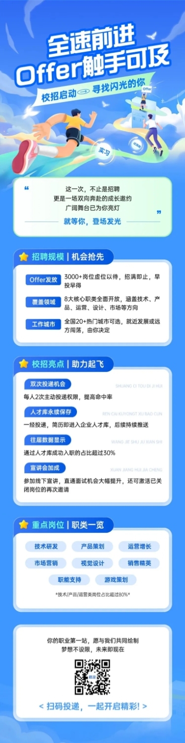 春季招聘人员招募文章长图预览效果