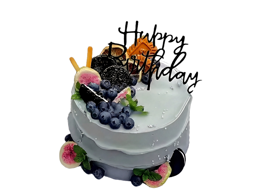 把蛋糕抠出来并除去底托预览效果