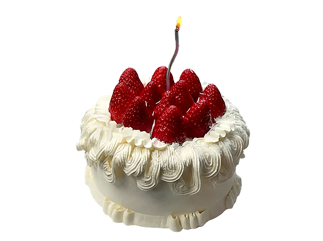 把整个蛋糕抠出来，并消除蛋糕的底托