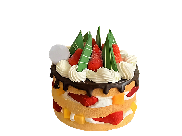 把整个蛋糕抠出来，并除去蛋糕底托