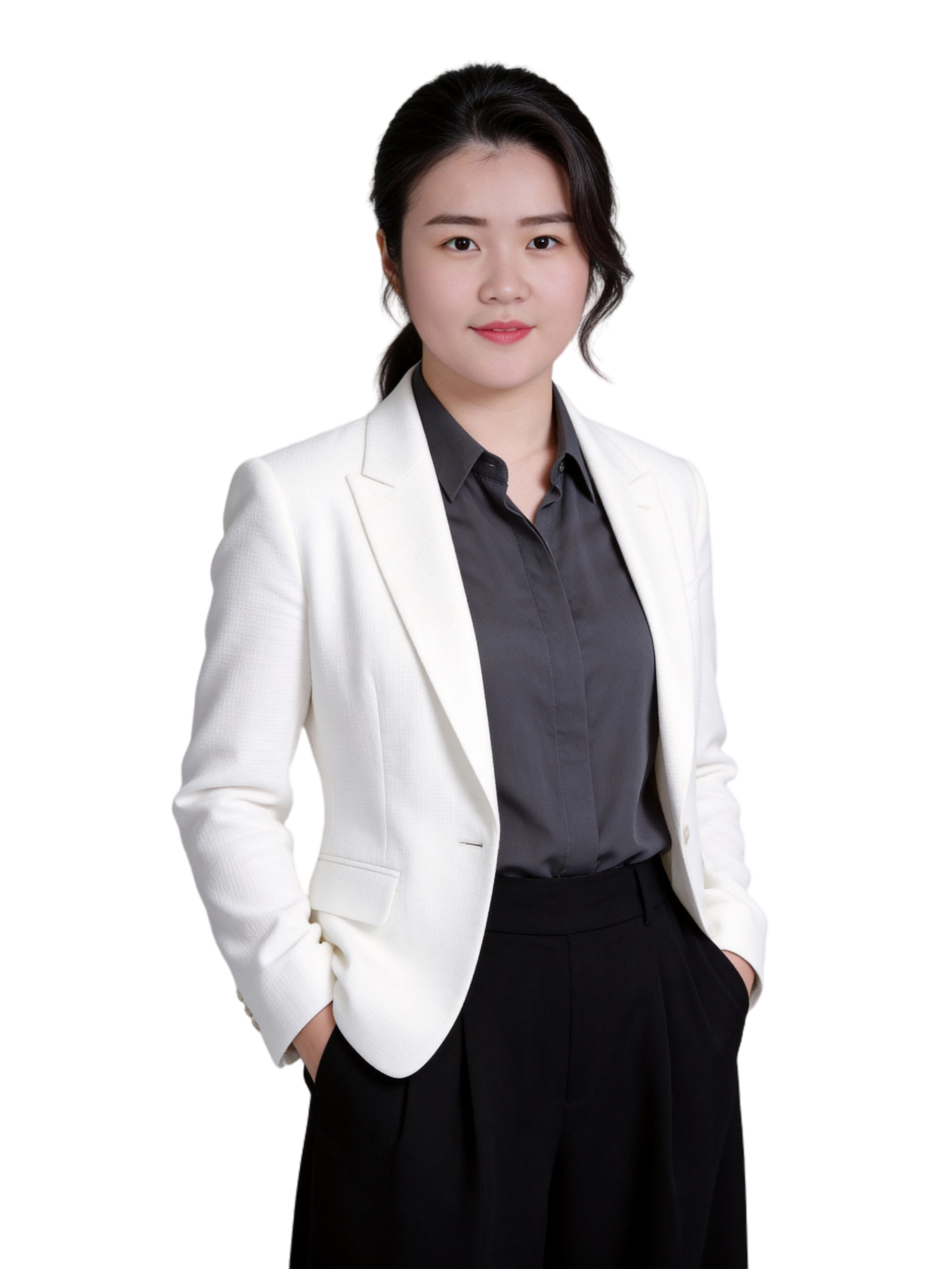 参考第一张图保留人物脸型､发型､年龄等特征生成职场形象照,参考… - 图片创意预览
