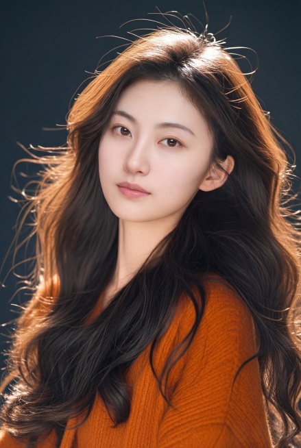 4k高清画质，图1脸型五官不变，用图2的姿势，生成美照。去掉文字预览效果