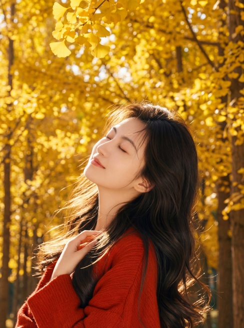 4k高清画质，图1脸型五官不变，用图2的姿势生成图2的姿势场景的美照预览效果