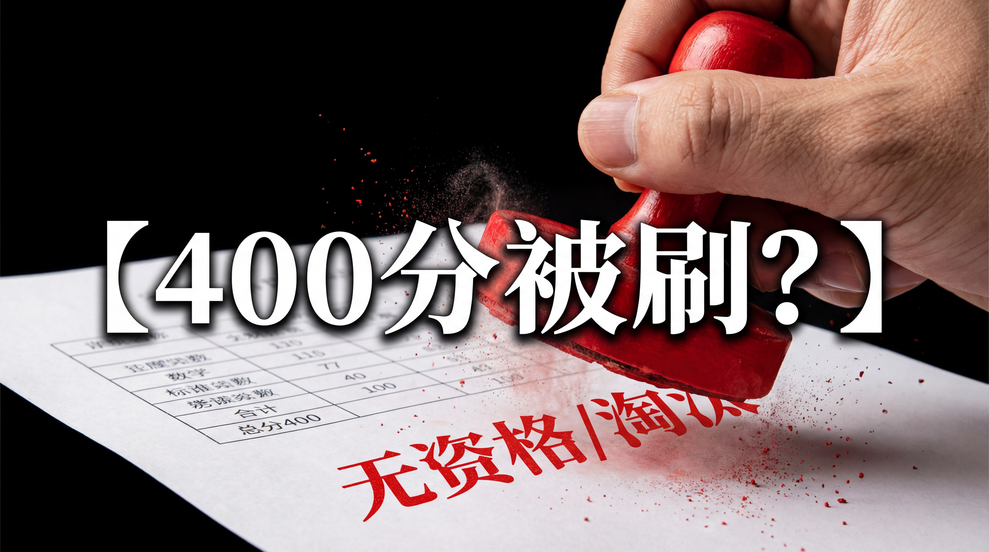 [image-高清晰度微距摄影。黑色背景。一张写着【总分400… - 图片创意预览