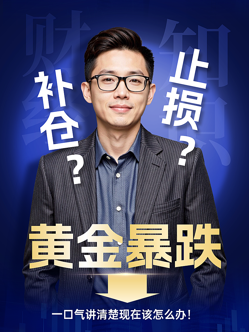 金融讲师财经知识讲解宣传小红书封面