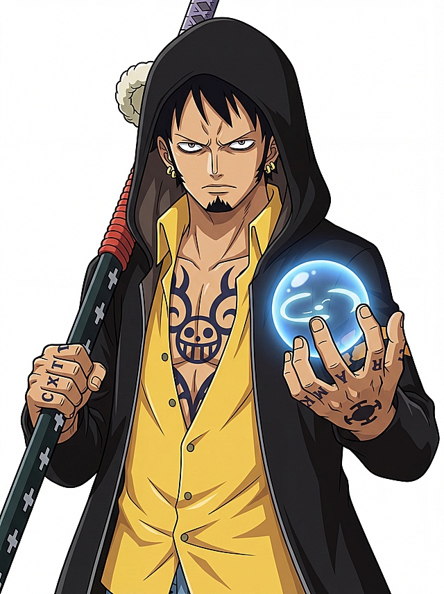 生成图中人物罗正面视角上半身图，人物两边手都有一样纹身，表情霸气，动作参考图2人物，图1人物不戴帽子衣服不变，白背景