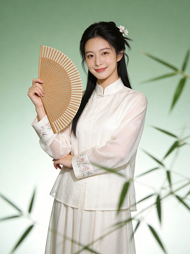 春季中式主题竹影人像写真