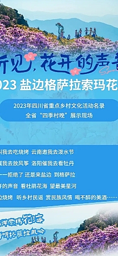 旅游出行景区介绍长图海报