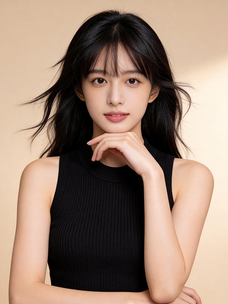 优雅修身商务通勤肖像写真照