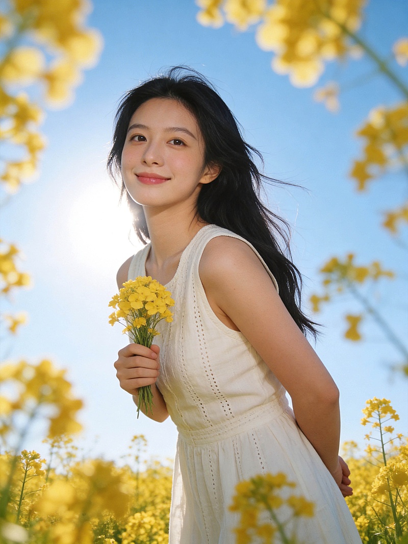 春季花仙子主题浪漫人像写真