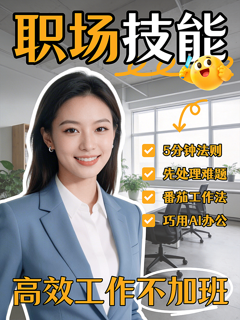 小红书封面职场技能分享