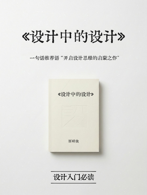 小红书封面：极简风书籍推荐预览效果