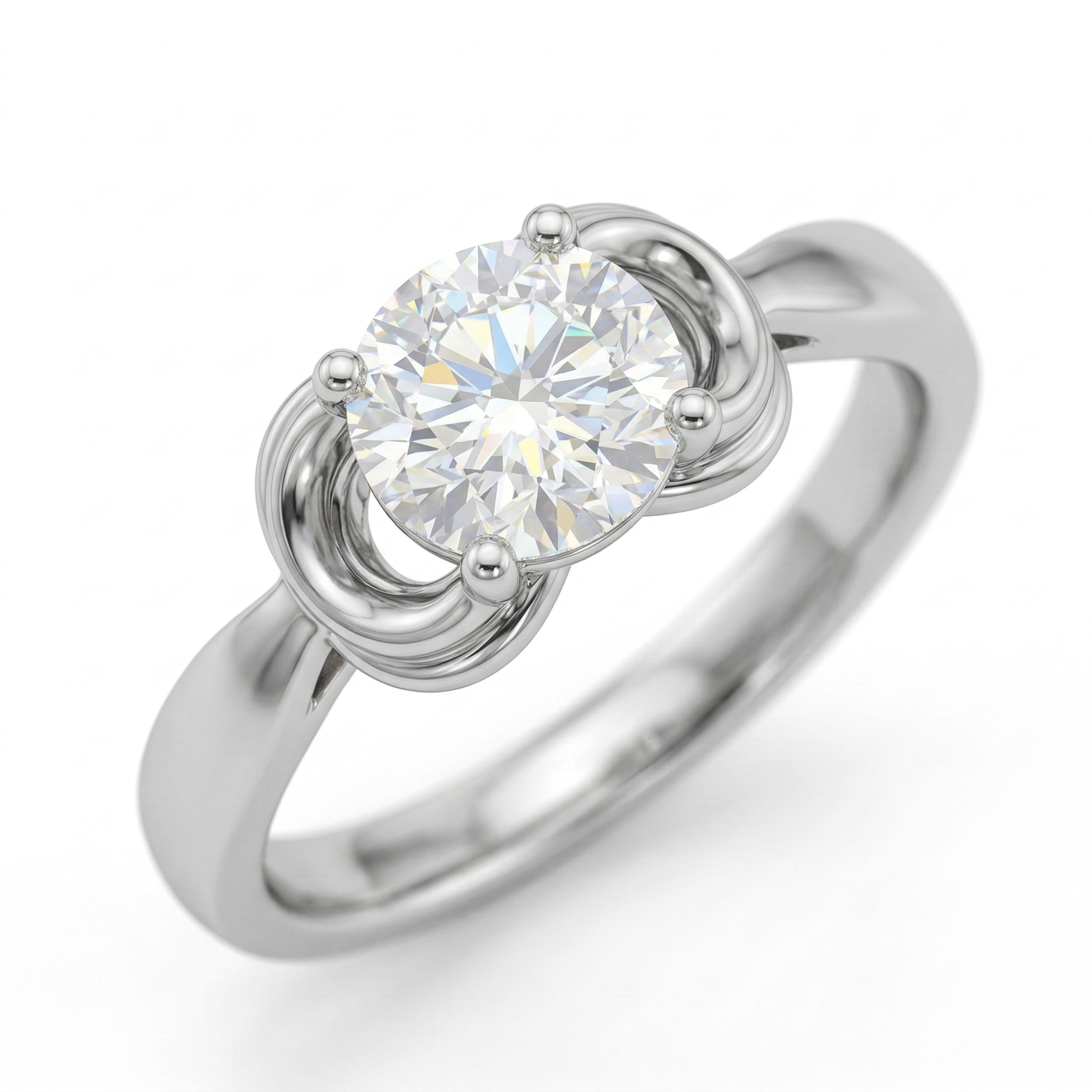 对这枚钻戒进行产品精修，清除所有指纹、灰尘与划痕，钻戒金属部分… - 图片创意预览