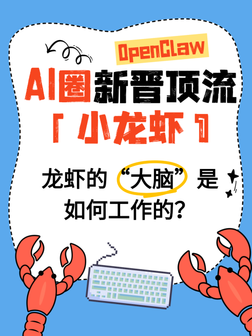 养龙虾open claw吸睛爆款大字小红书封面预览效果