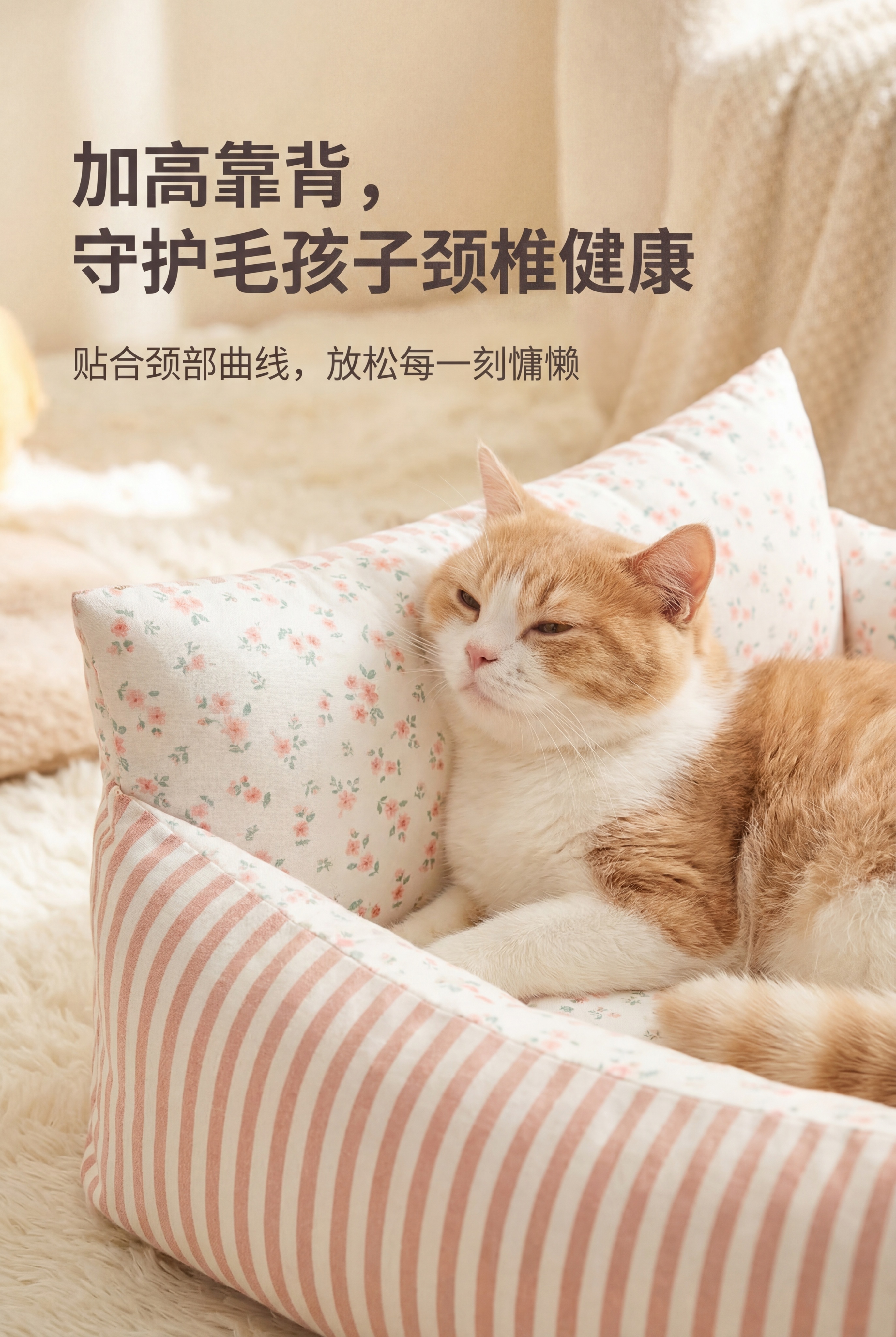 严格还原上传的嬉引力宠物窝产品图，包括包装设计、颜色、图案元素… - 图片创意预览