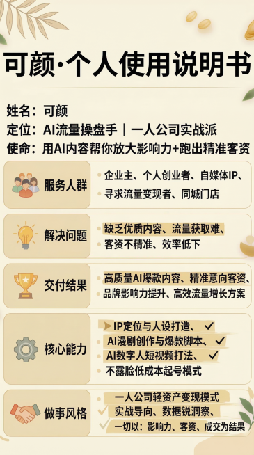 基于图1更新文字内容：将‘不露脸低成本域模式’修正为‘不露脸低成本起号模式’；将‘实体门店’改为‘同城门店’；在‘核心能力’中补充完整4项：IP定位与人设打造、AI漫剧创作与爆款脚本、AI数字人短视频预览效果