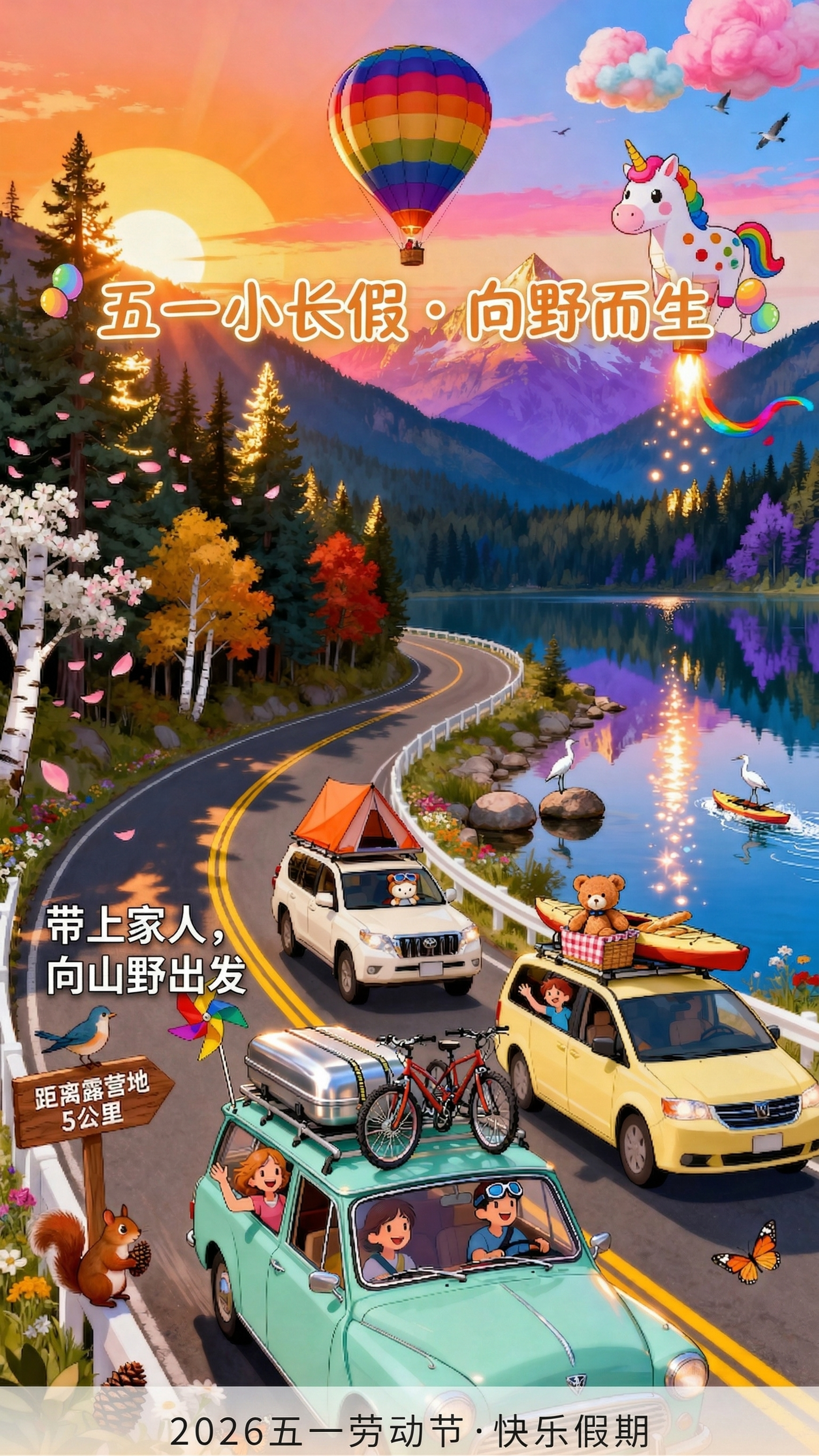 在原图基础上添加文字排版，按照如下要求： 1. 画面上方天空区… - 图片创意预览