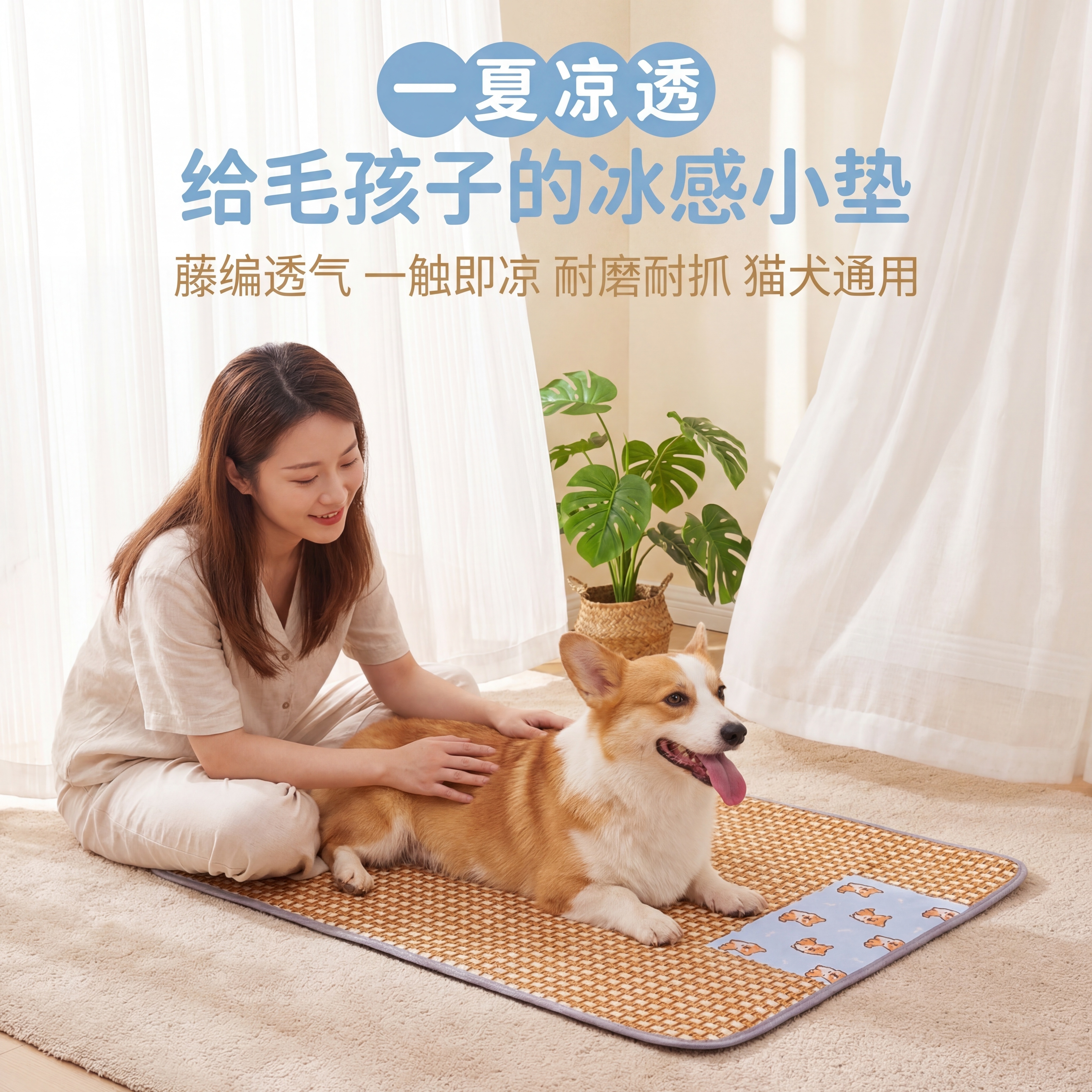 轻奢萌系温馨居家风格，高清商业摄影，暖调自然光加夏日清透柔光，… - 图片创意预览