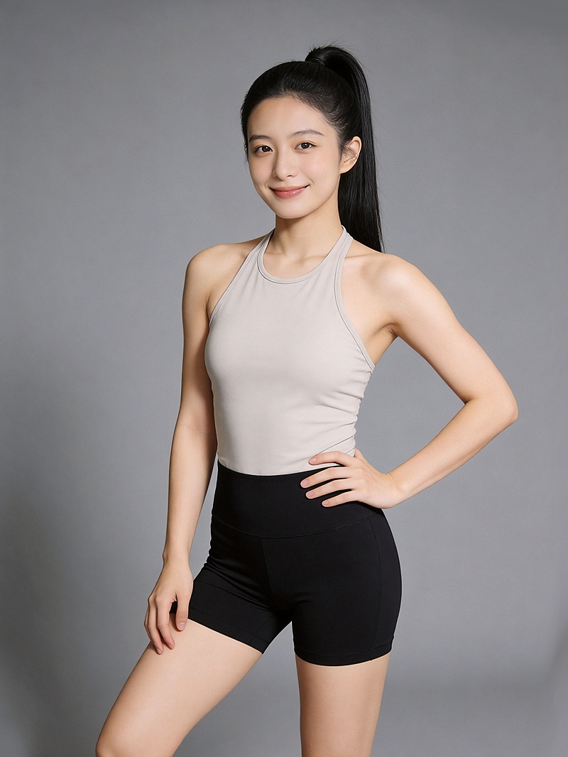 健身教练专业女性职业形象照