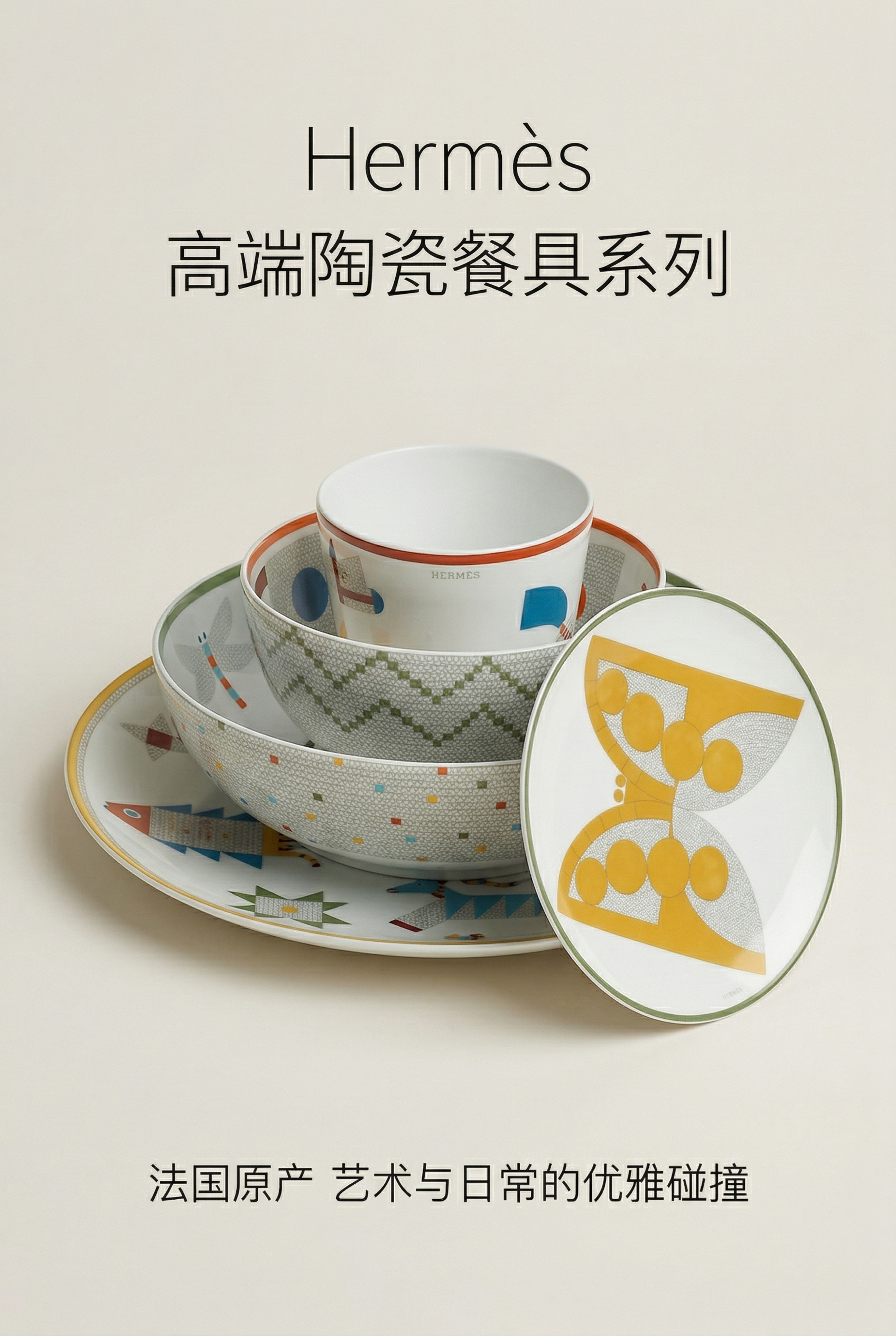 电商详情页首屏，法式轻奢极简风格，柔和自然光，干净浅米色背景，… - 图片创意预览