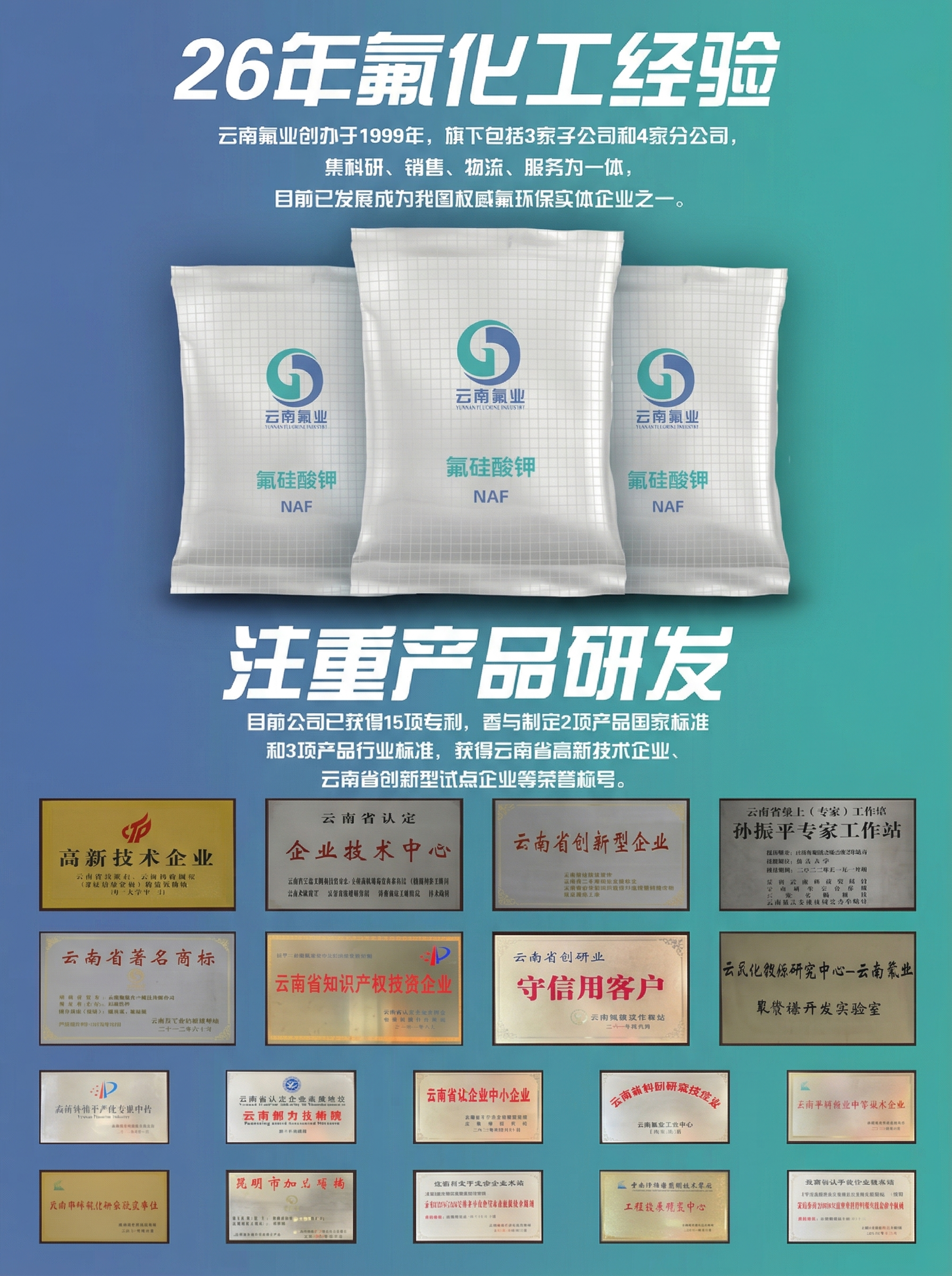 修改图片，仅将顶部的“24年氟化工经验”中的数字“24”改为“… - 图片创意预览