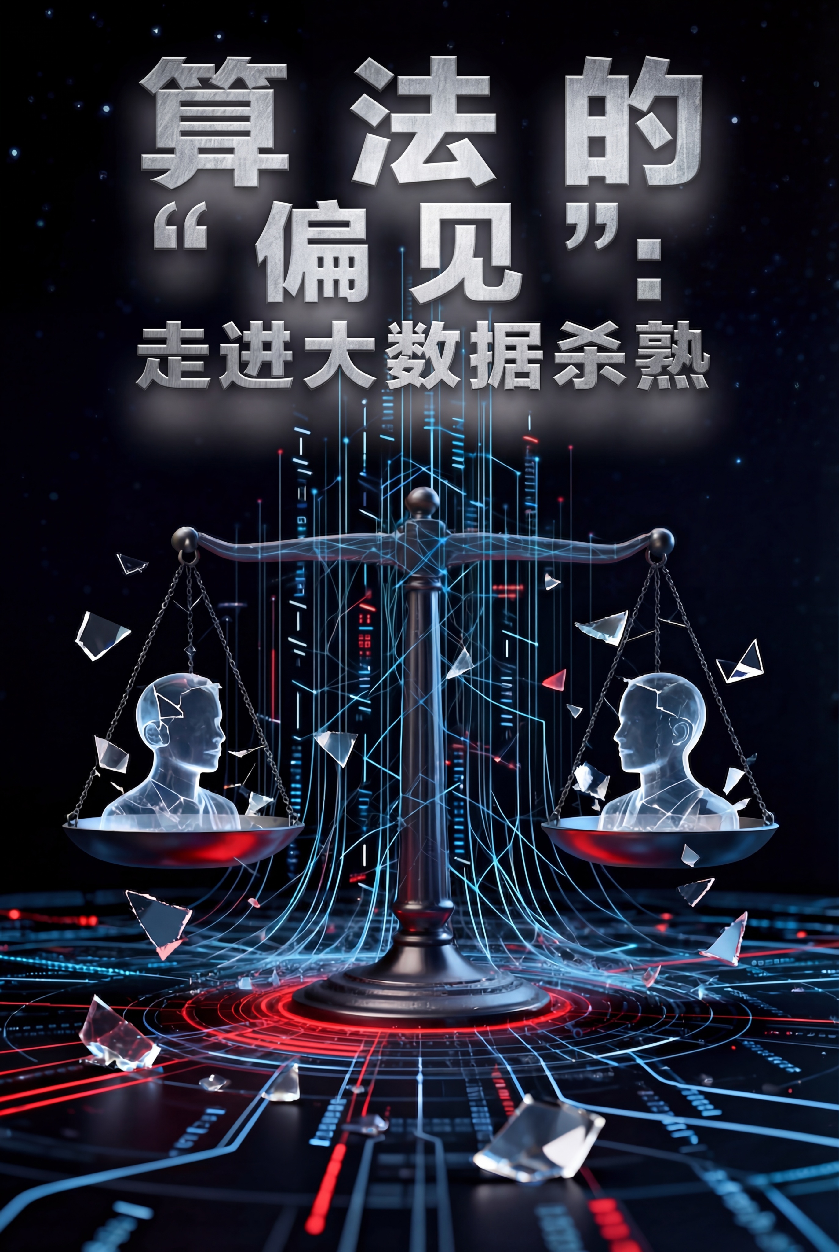 修改书籍封面，缩小主标题"算法的 “偏见”: 走进大数据杀熟"… - 图片创意预览