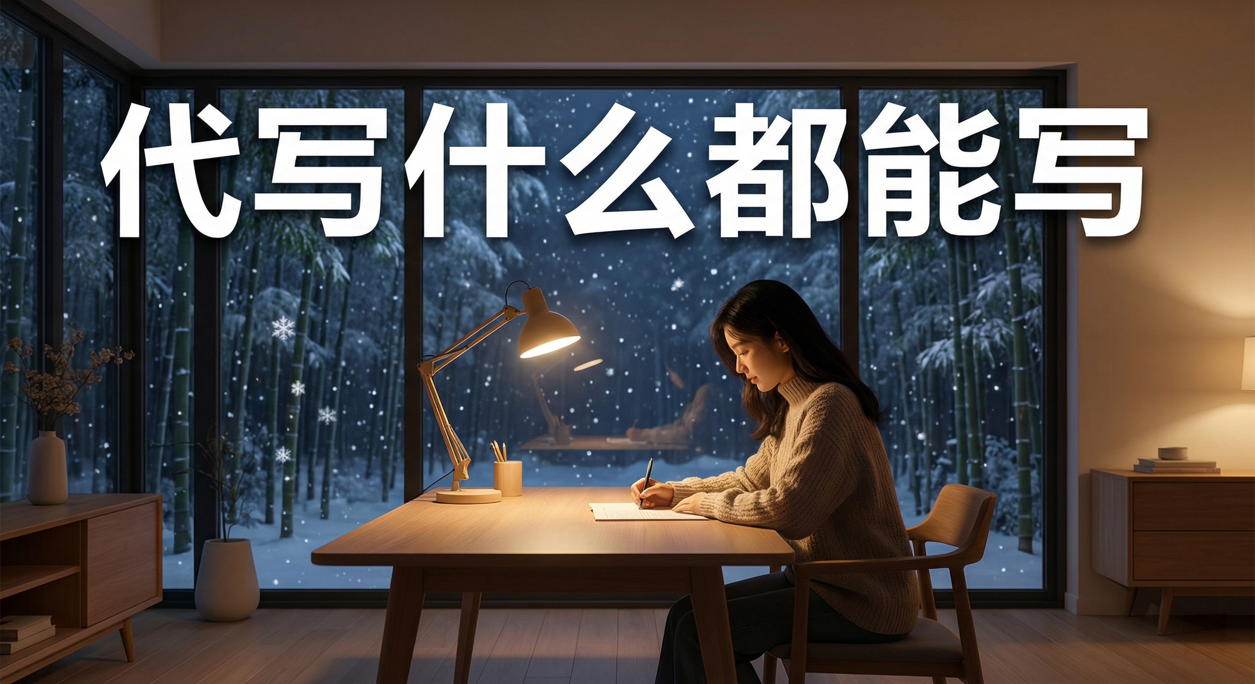 电商主图设计，文字"代写什么都能写"单独放一行，字中间没有标点… - 图片创意预览