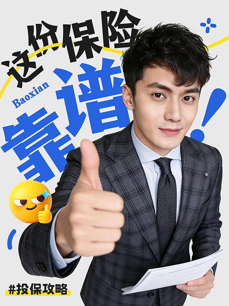 金融保险知识科普攻略投保社保医保理财小红书封面配图