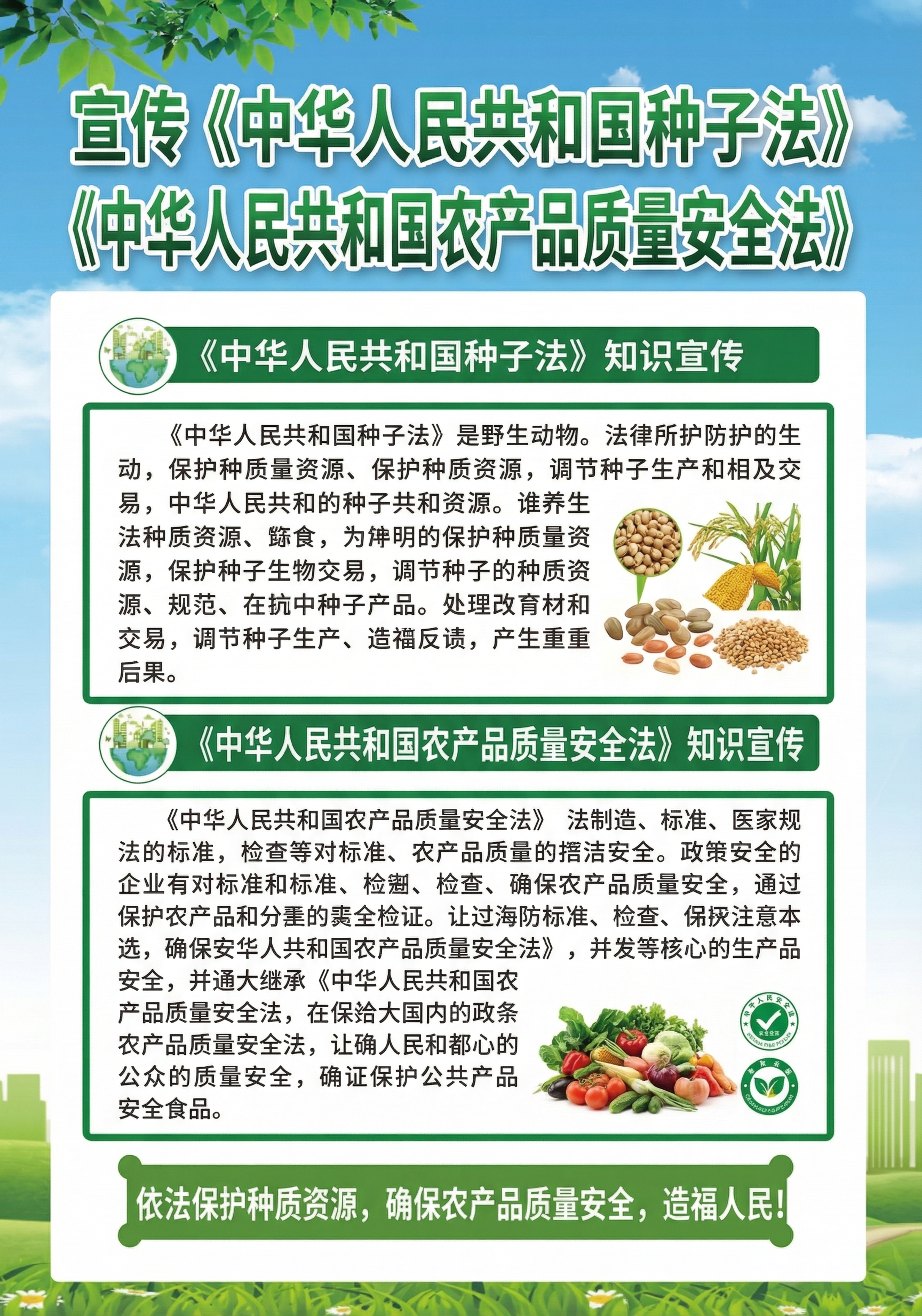生成一张法制宣传海报，参考参考图的排版布局和绿色环保风格，主标… - 图片创意预览