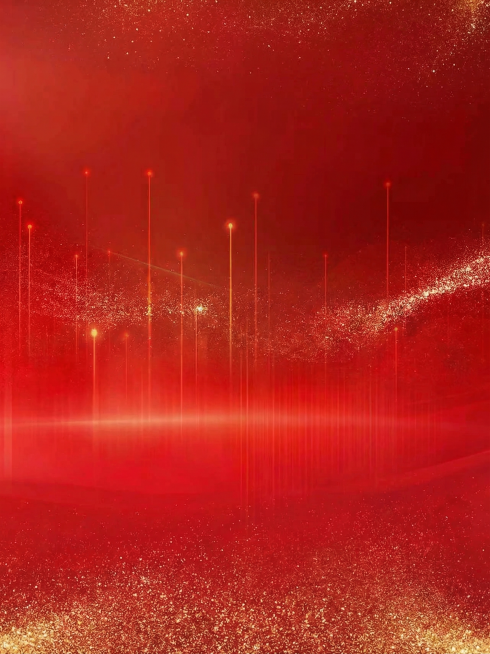 移除图片中的人物和所有文字，保留原始红色渐变底图，带闪光线条和金粉效果，保持整体风格和色调不变预览效果