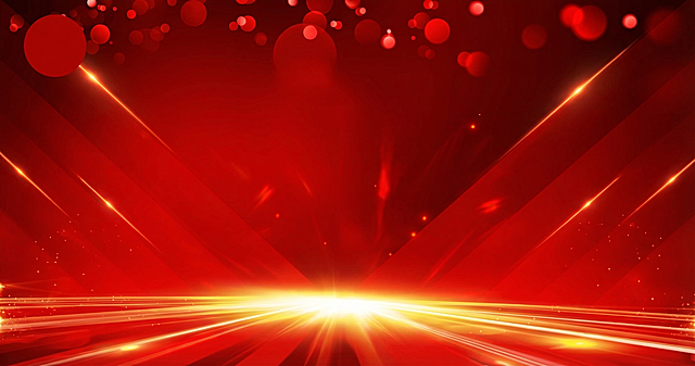 保留原图红色背景风格，去掉所有文字，生成高清空白背景图，保留红色光晕和光线效果，保留左上角校徽位置的空白