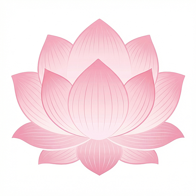 去掉图片中下方的绿色荷叶部分，仅保留粉色莲花主体，背景为纯白色，保持高清晰度