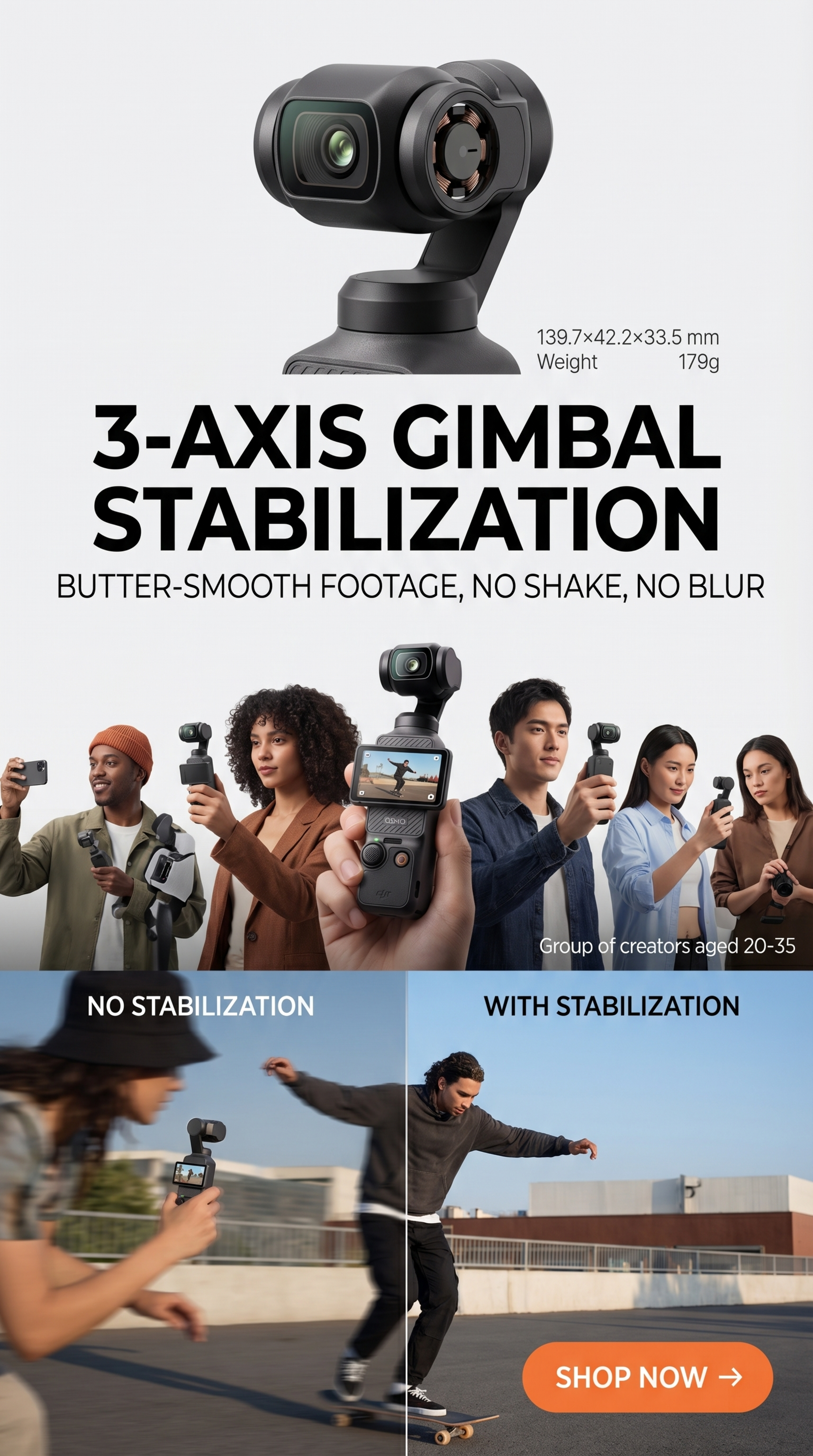 严格还原参考图中DJI Osmo Pocket 3产品图所有细… - 图片创意预览