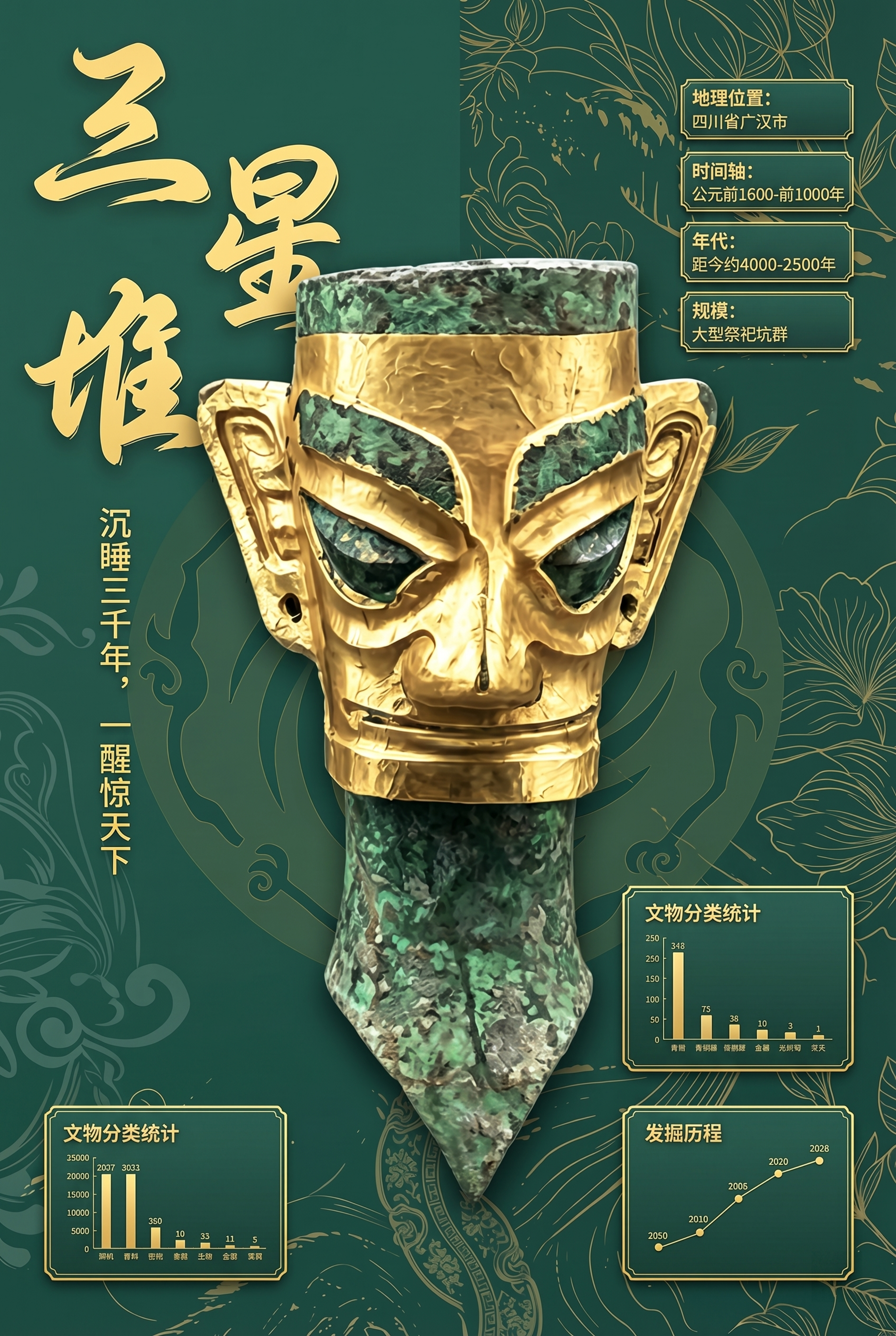 A3 vertical Sanxingdui cultural… - 图片创意预览