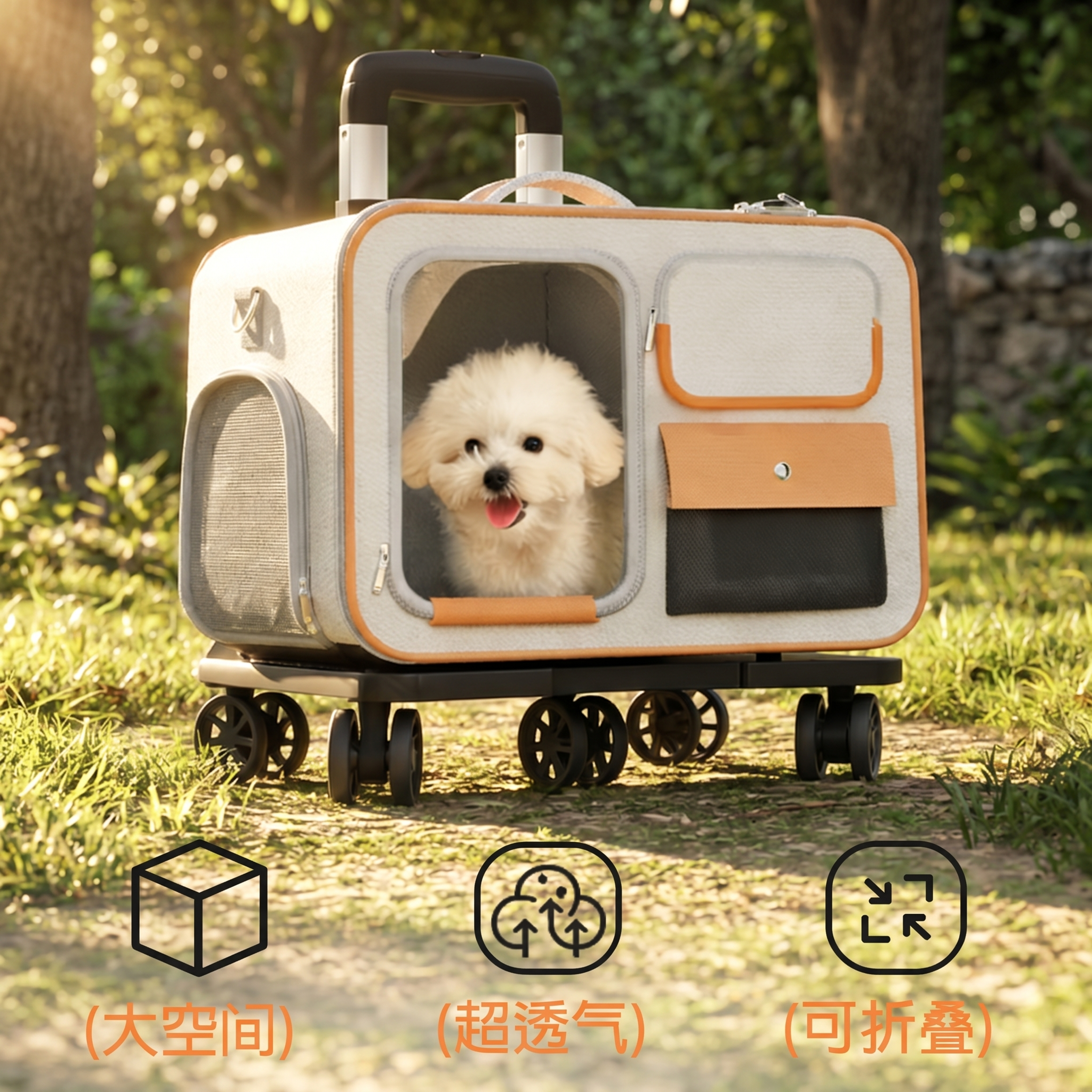 文字信息以及主体不变，将背景替换为户外自然场景，模拟真实自然光… - 图片创意预览