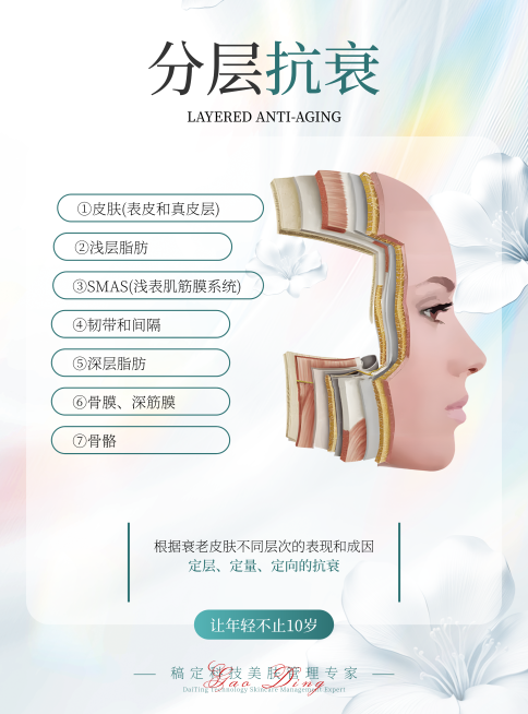 美容护肤分层抗衰知识科普竖版海报预览效果
