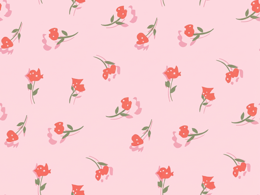 将图片中所有花朵改为桃红色，把图片转为清晰的4K分辨率矢量图风格，保留原图案和布局，大幅提升清晰度预览效果